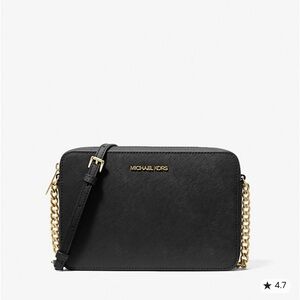 Michael Kors Black and Gold Crossbody Bag